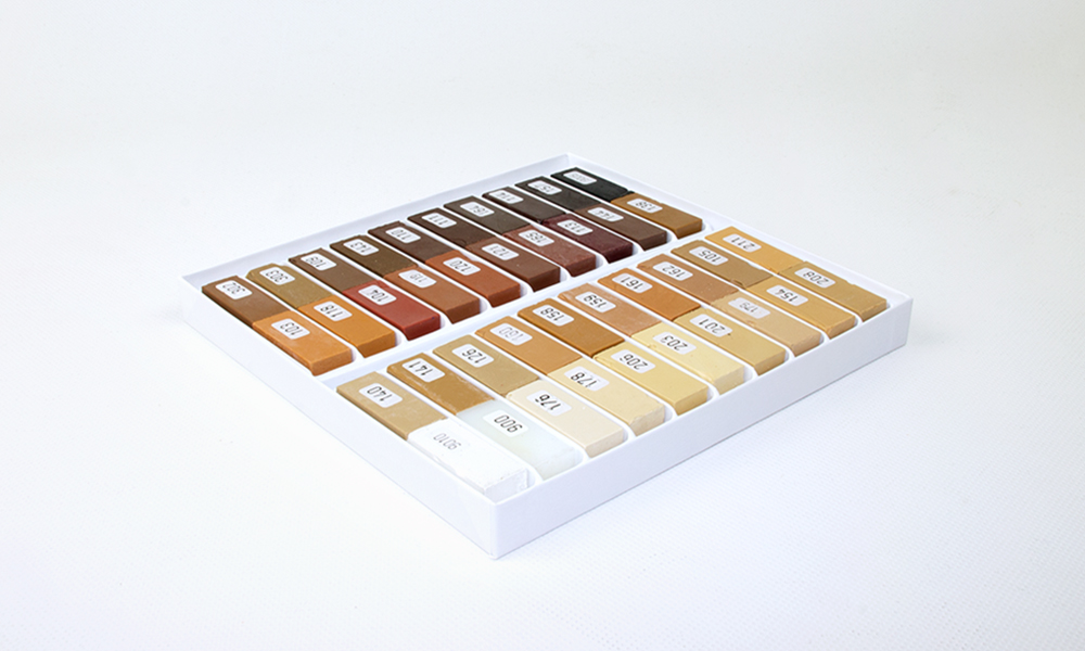 Hard Wax PLUS, Wood Tone Assortment 730, 40 x 4 cm