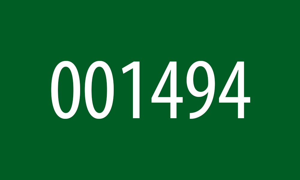 001494 Green