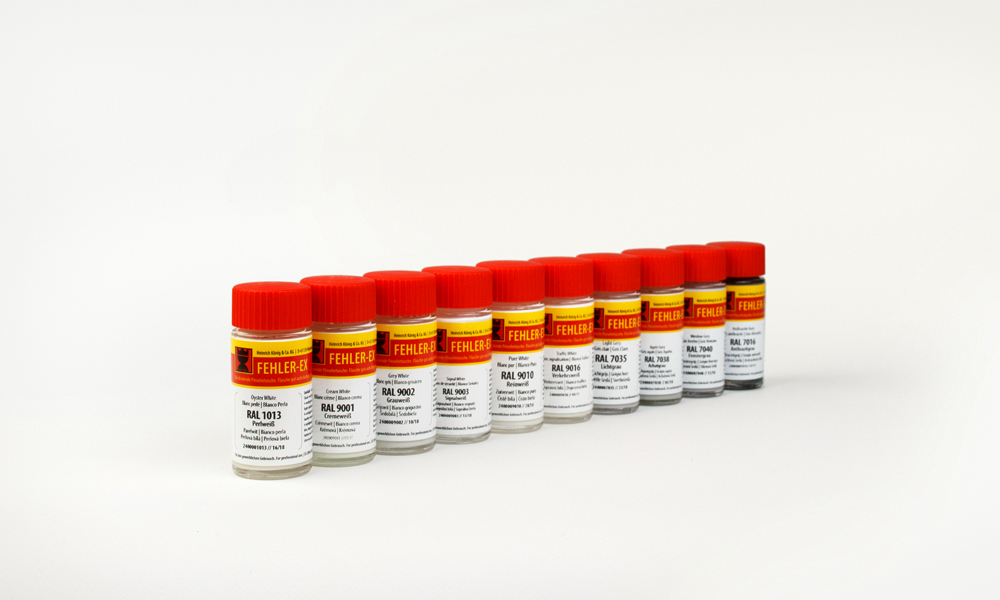 240000_Fehler-Ex_Serie750_1000x600px Color Touch-Up, Series 750, White/Grey Tones, Set of 10